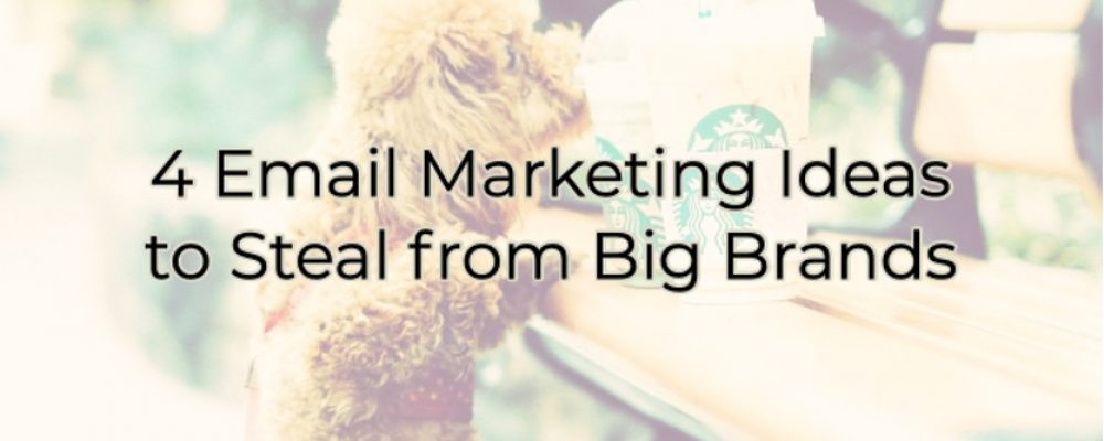 4 Email Marketing Ideas to Steal from Big Brands